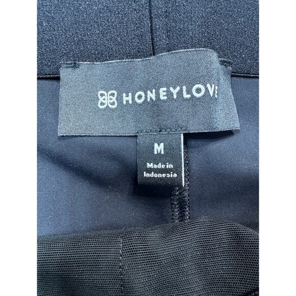 Honeylove Structured Stretch Pants Sculpting Black Athleisure Base Women’s M - Picture 1 of 12